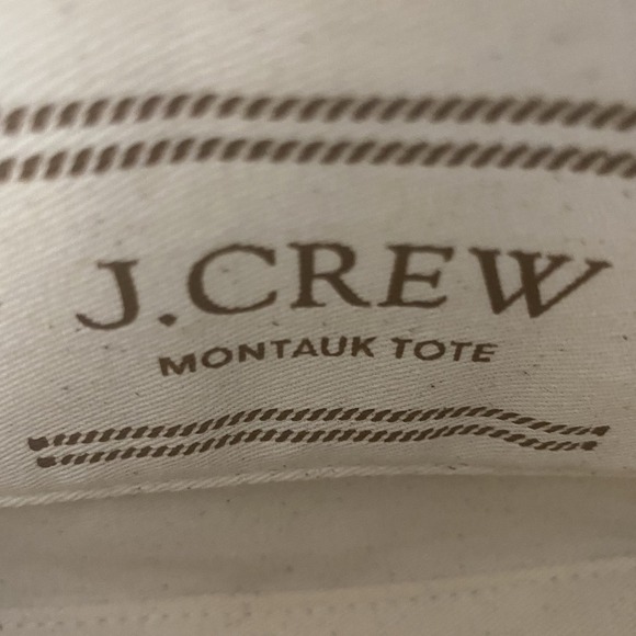 J.CREW Brown Mini Montauk Brown Leather Tote Concert Purse NWT DOESNT HAVE STRAP - Picture 7 of 12